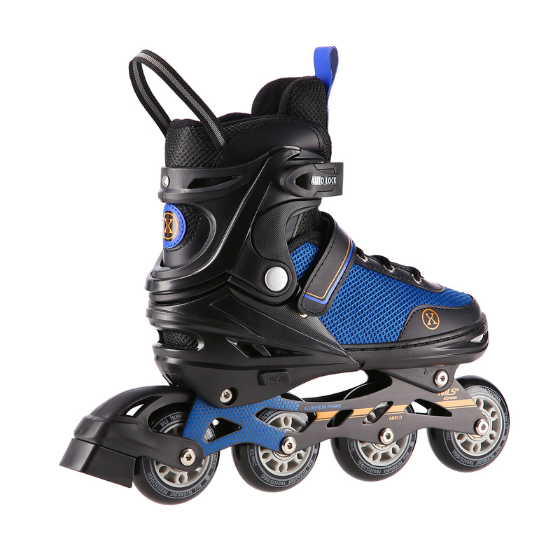 NH18188A 2in1 BLACK-ORANGE SIZE L(39-43) SKATING BLADES WITH HOCKEY BLADE NILS EXTREME