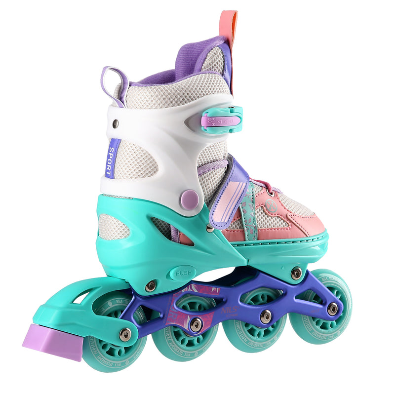 NJ1828A WHITE-MINT SIZE S(31-34) NILS EXTREME INLINE SKATES