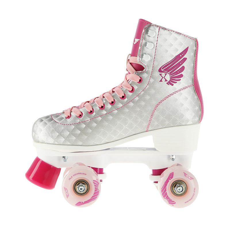 NQ14198 SILVER-PINK SIZE 43 NILS EXTREME ROLLER SKATES