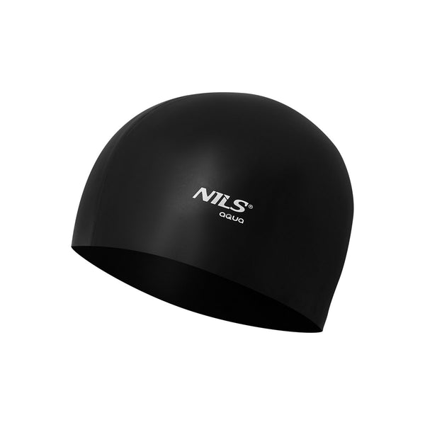 NQC ONE COLOR BK01 BLACK SILICONE CAP NILS AQUA