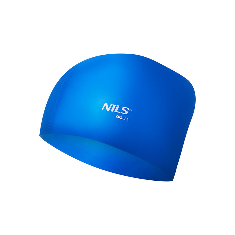 NQC ONE COLOUR BLUE SILICONE CAP FOR LONG HAIR NILS AQUA