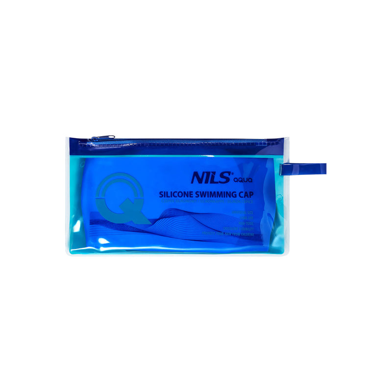 NQC ONE COLOUR BLUE SILICONE CAP FOR LONG HAIR NILS AQUA