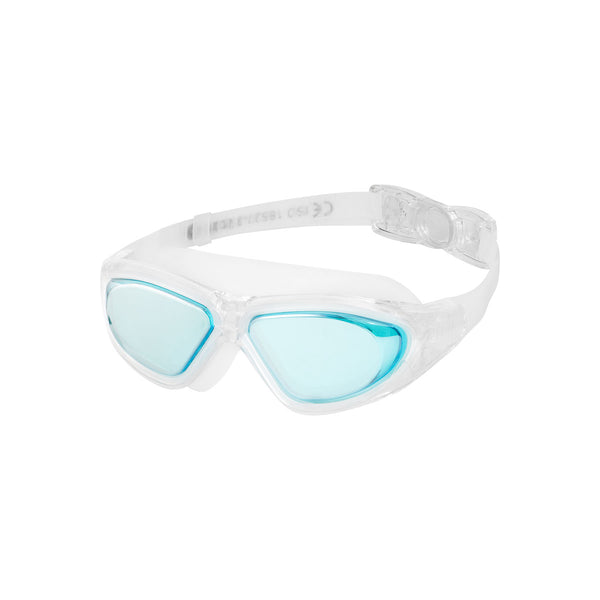 NQG280MAF WHITE JUNIOR GOGGLES/HALF MASK NILS AQUA