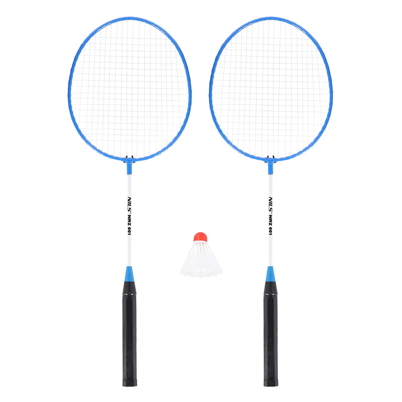NRZ001 MODRÁ SADA BADMINTONOVÝCH RAKET + NILS SHUTTLE