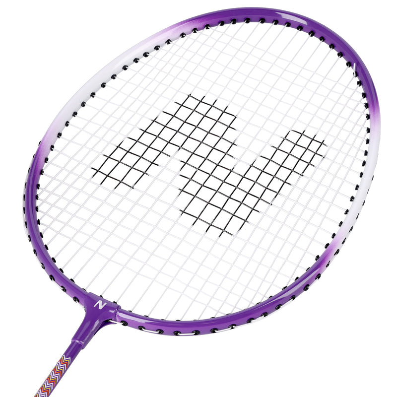 NRZ2053 ALUMINUM / BADMINTON SET 2 RACKETS + 3 SHUTTLES + NILS COVER