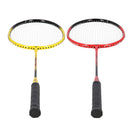NRZ264 ALUMINUM / BADMINTON SET 4 RACKETS + 3 FEATHER SHUTTLES + NET 600x60cm + NILS COVER