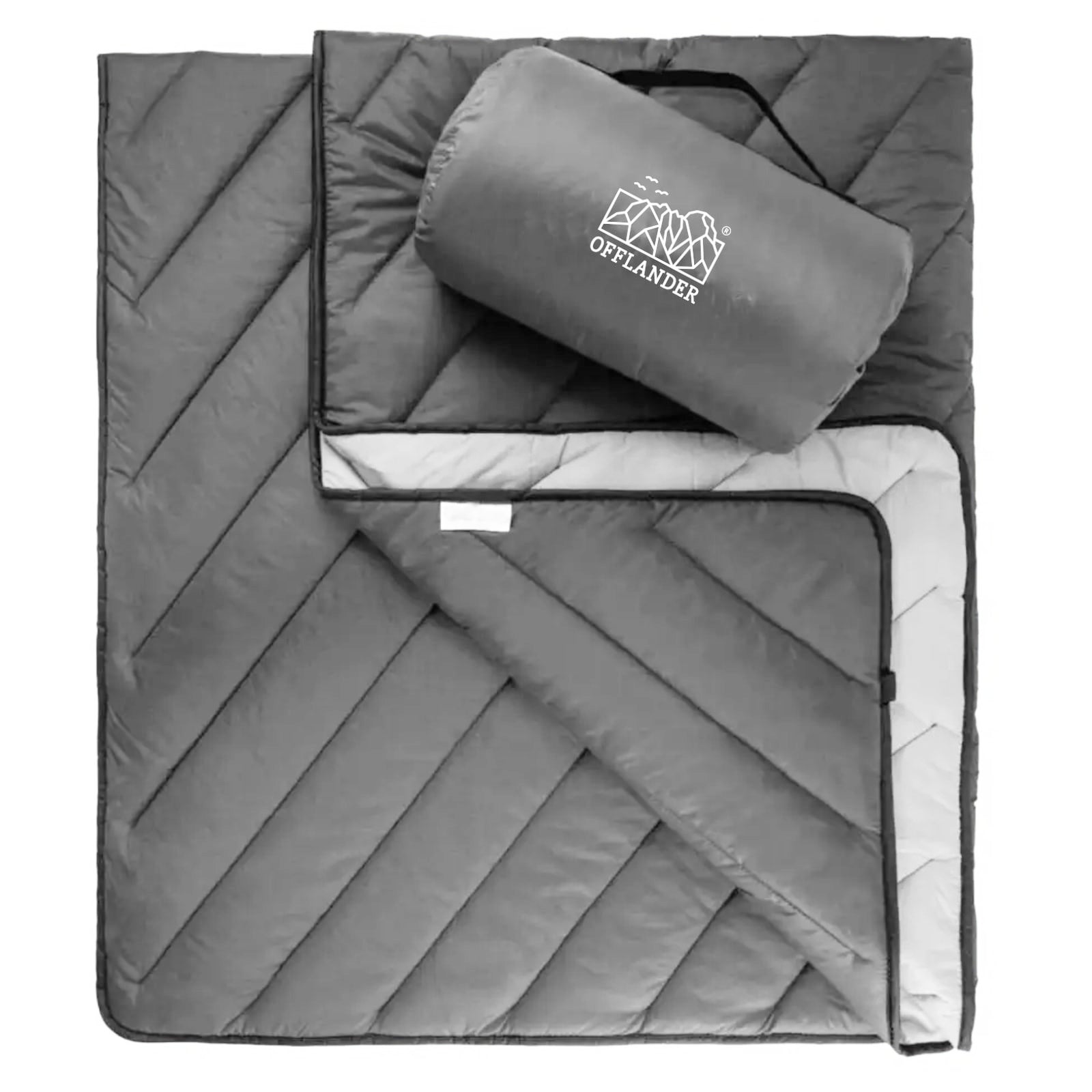 OFFLANDER WATERPROOF CAMPING BLANKET GREY 200 x 140