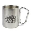 OFFLANDER CAMPING MUG WITH CARABINER STEEL 220ML