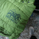 OFFLANDER PONCZO KEMPINGOWE OCIEPLANE WODOODPORNE ZIELONE