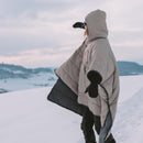 OFFLANDER PONCZO KEMPINGOWE OCIEPLANE WODOODPORNE KHAKI