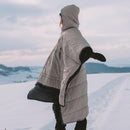 OFFLANDER PONCZO KEMPINGOWE OCIEPLANE WODOODPORNE KHAKI