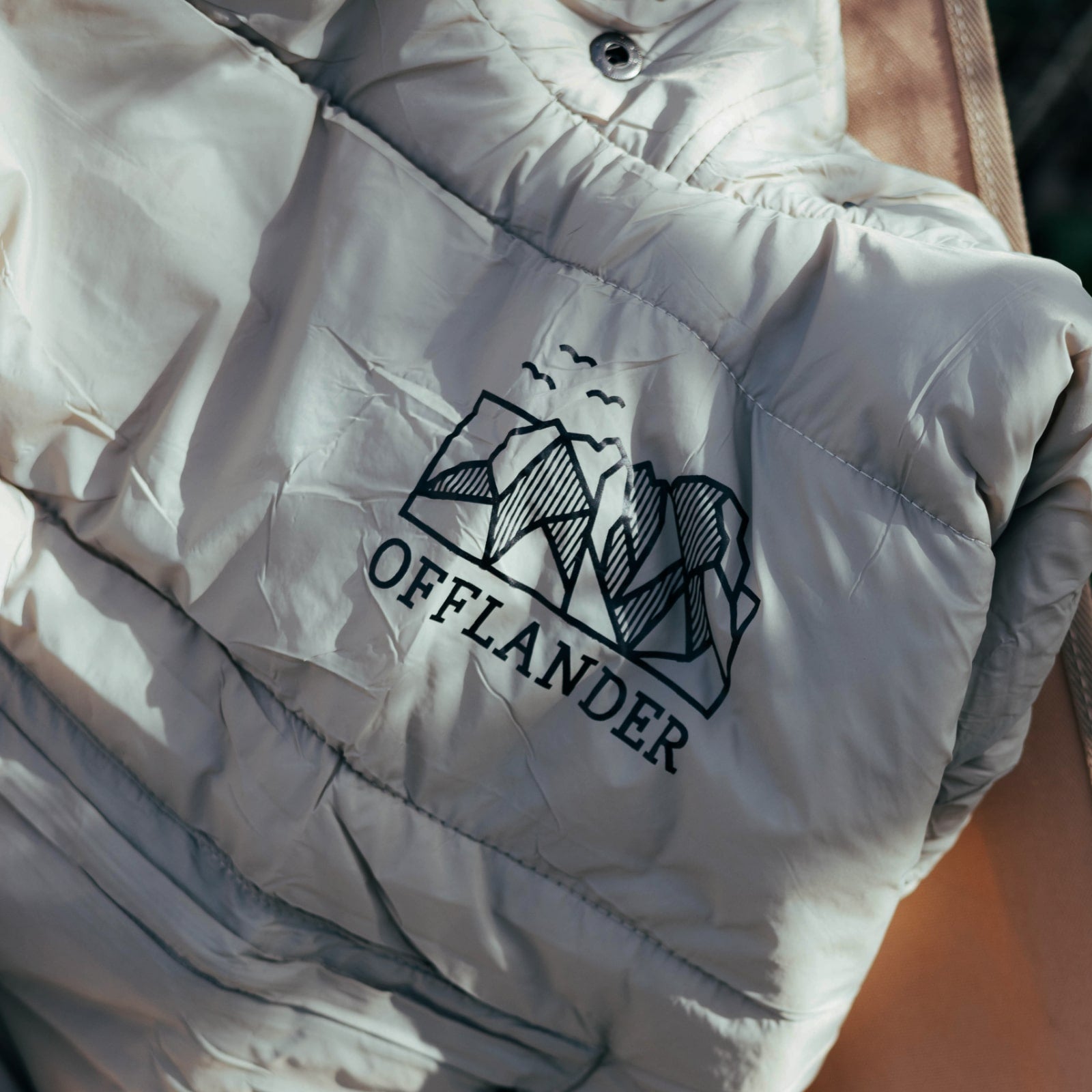 OFFLANDER PONCZO KEMPINGOWE OCIEPLANE WODOODPORNE KHAKI