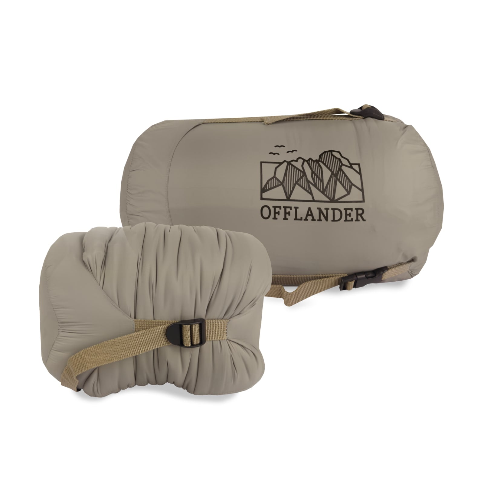 OFFLANDER PONCZO KEMPINGOWE OCIEPLANE WODOODPORNE KHAKI