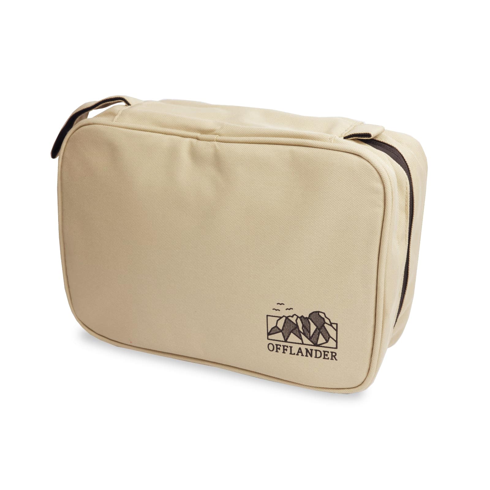 OFFLANDER ORGANIZER TRAVEL COSMETIC BAG FOR HANGING KHAKI