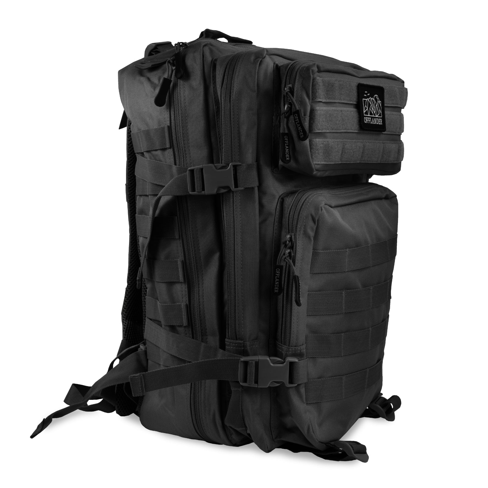 OFFLANDER SURVIVAL TOURIST BACKPACK 43L BLACK