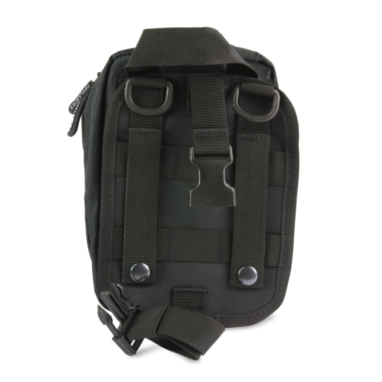 OFFLANDER MOLLE TACTICAL BAG WITH VELCRO FIRST AID KIT BLACK