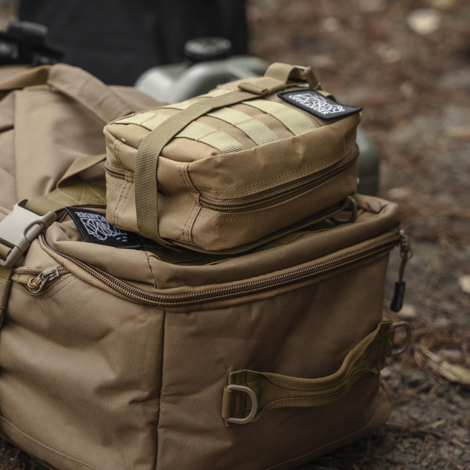 Taktická brašna Offlander MOLLE s velcro lékárničkou khaki 