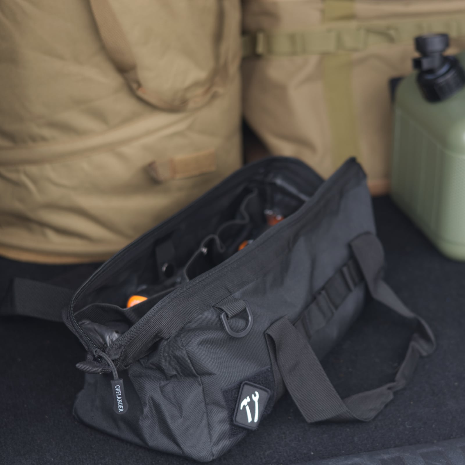 OFFLANDER KOMPAKTOWA TORBA NA NARZĘDZIA OFFROAD 9L CZARNA