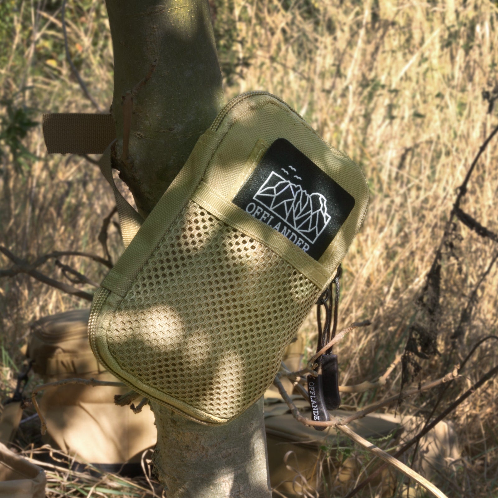 Taktická brašna Offlander MOLLE se suchým zipem na dokumenty, khaki 