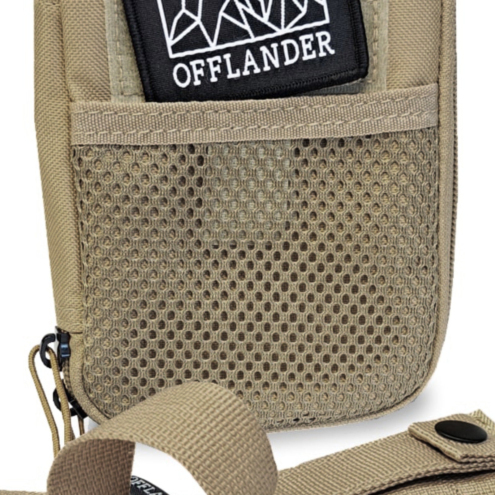 Taktická brašna Offlander MOLLE se suchým zipem na dokumenty, khaki 