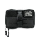 Taktická brašna Offlander MOLLE se suchým zipem pro powerbanku a kabely, černá