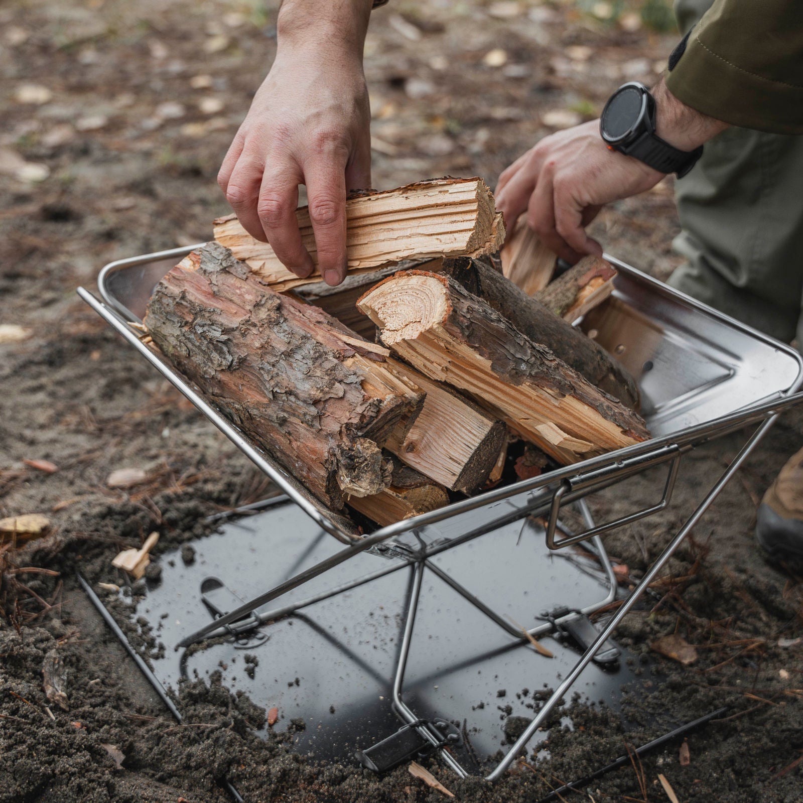OFFLANDER DUŻY GRILL SKŁADANY KEMPINGOWY PRZENOŚNY