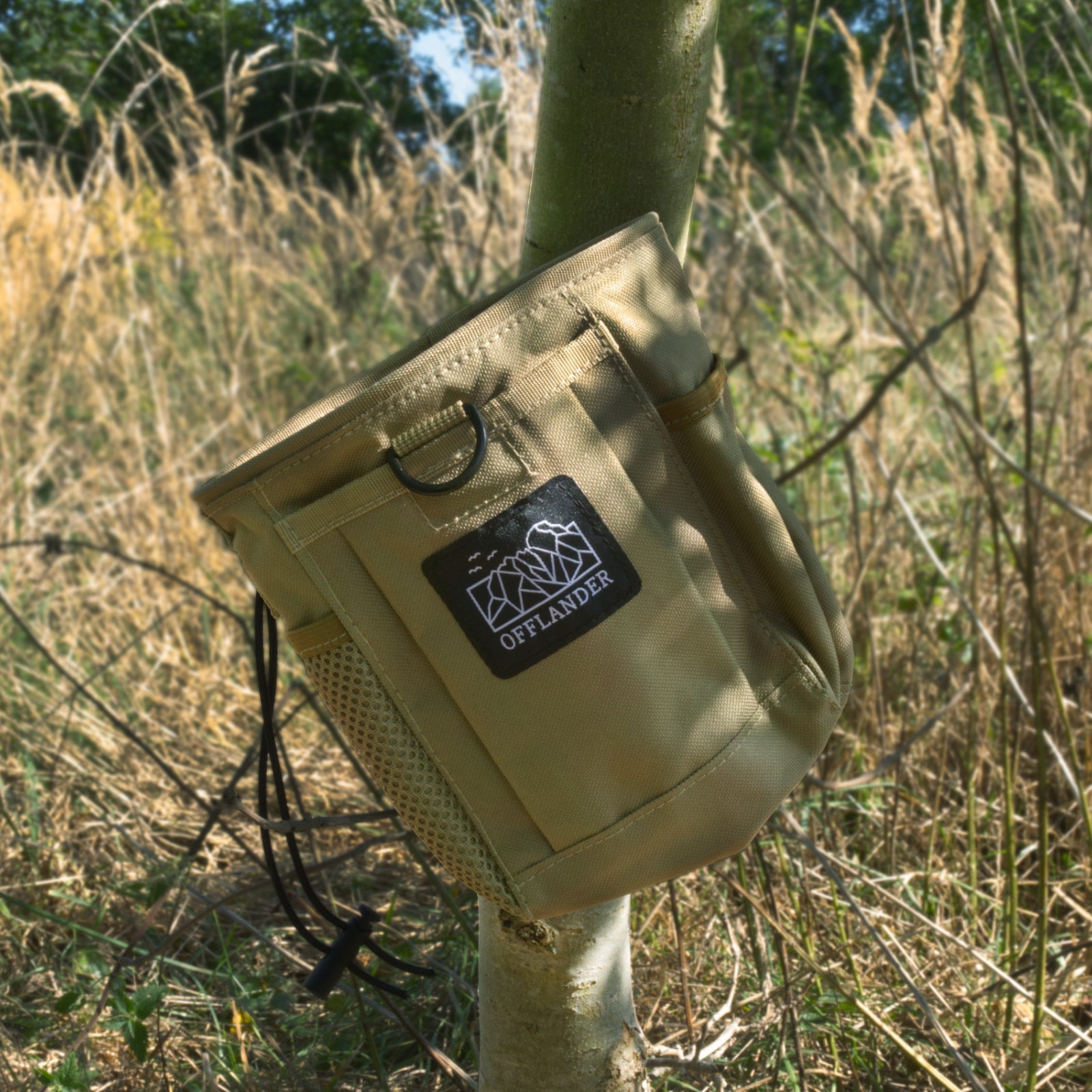 Taktická brašna OFFLANDER MOLLE s otevřeným suchým zipem, khaki