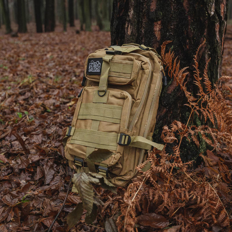 OFFLANDER PLECAK TURYSTYCZNY SURVIVAL 25L KHAKI