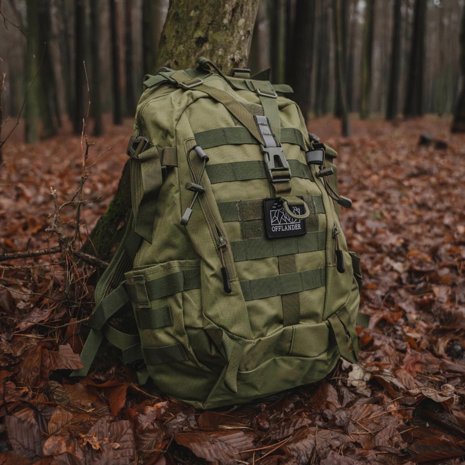 OFFLANDER BACKPACK SURVIVAL TREKKER 25L GREEN