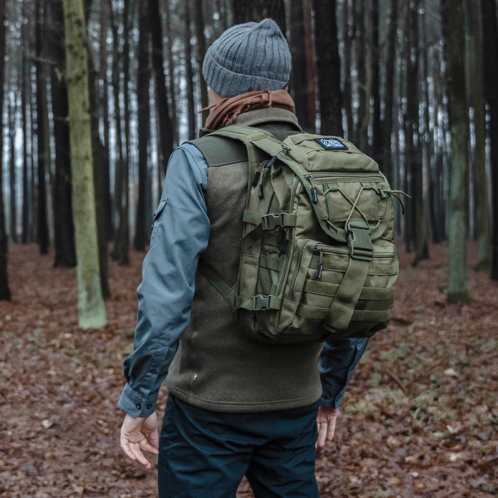 OFFLANDER PLECAK TURYSTYCZNY SURVIVAL HIKER 25L ZIELONY