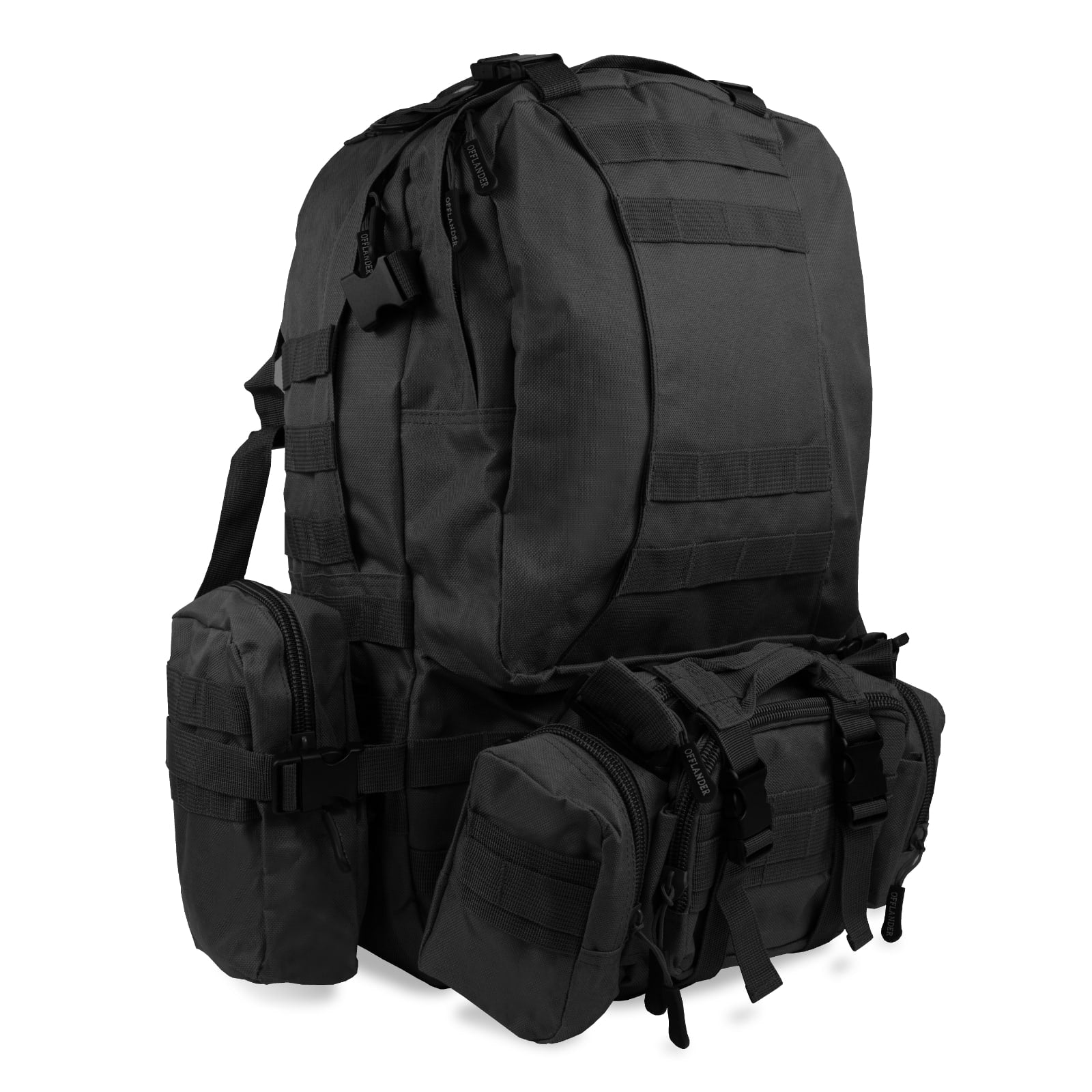OFFLANDER TOURIST BACKPACK SURVIVAL COMBO 38L BLACK