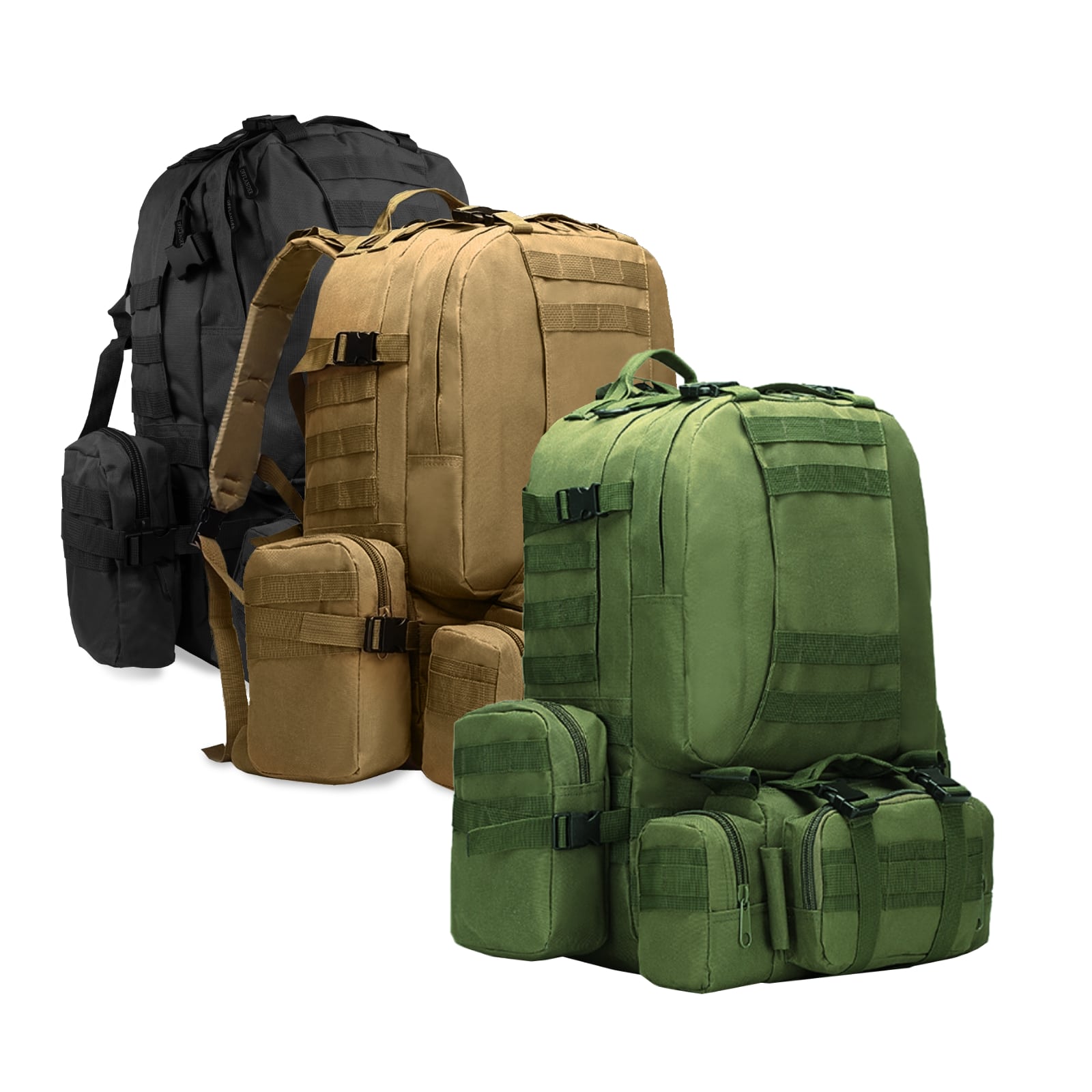 OFFLANDER PLECAK TURYSTYCZNY SURVIVAL COMBO 38L KHAKI