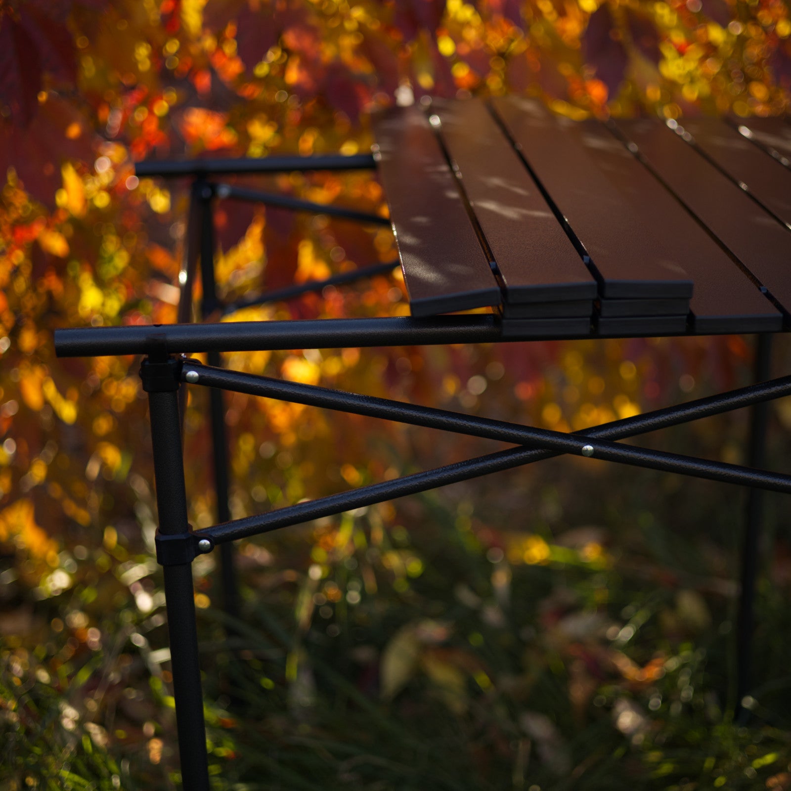 OFFLANDER FOLDABLE ALUMINUM CAMPING TABLE 70 x 70 CM
