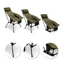 OFFLANDER DUŻE KRZESŁO KEMPINGOWE SKŁADANE OLIWKOWE