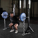 POS25 PODŁOGA GUMOWA POD SPRZĘT FITNESS BLACK/WHITE HMS