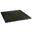 POS35 PODŁOGA GUMOWA POD SPRZĘT FITNESS Z WYPUSTKAMI BLACK/YELLOW HMS