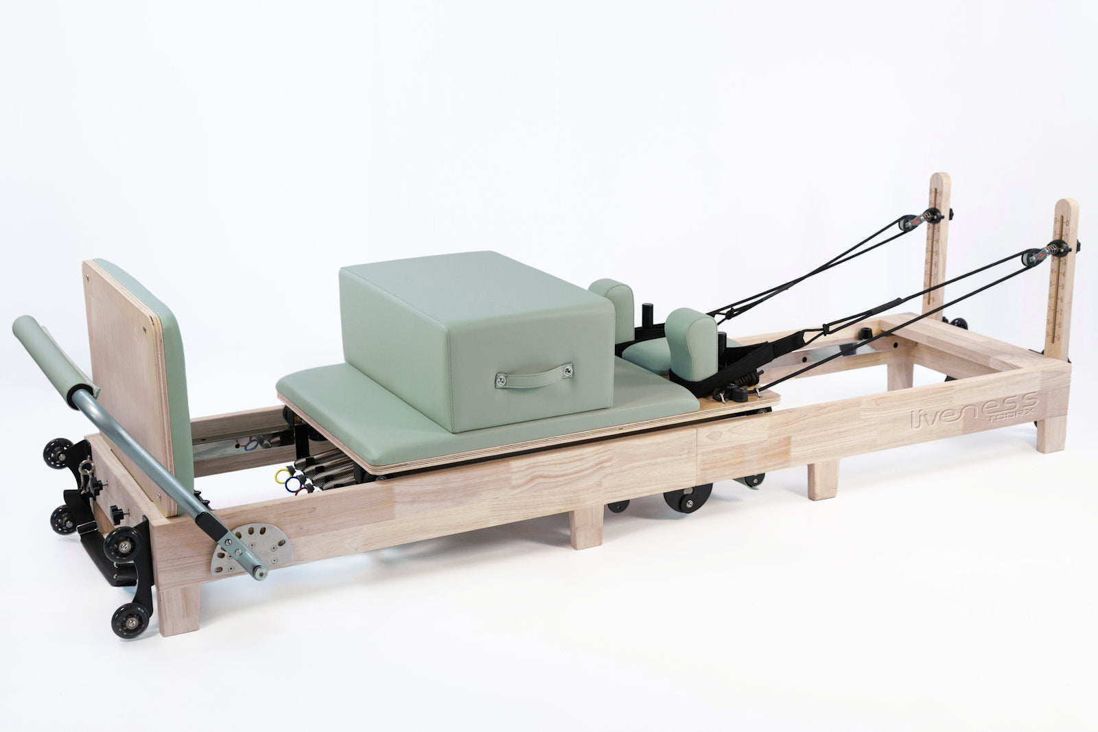 Toorx Liveness PTX3000 Reformer do pilatesu składany drewniany