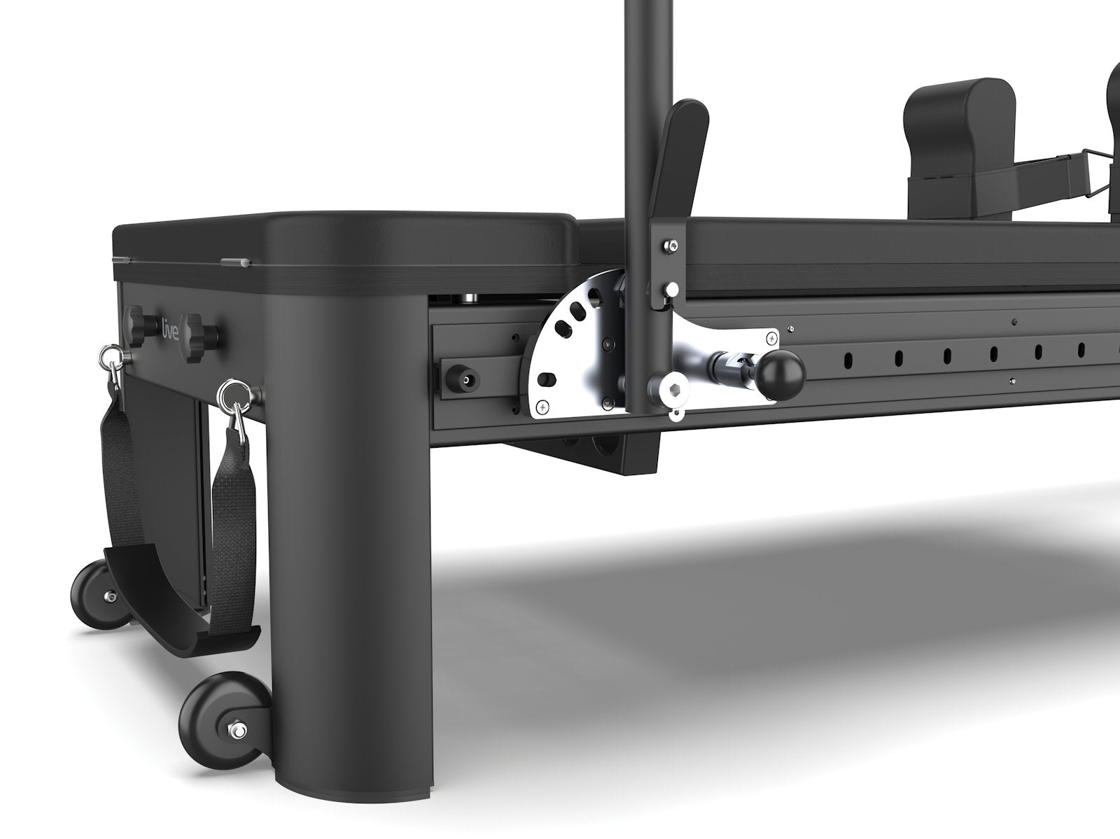 Toorx Liveness PTX8000 Reformer do pilatesu aluminiowy Black Pearl
