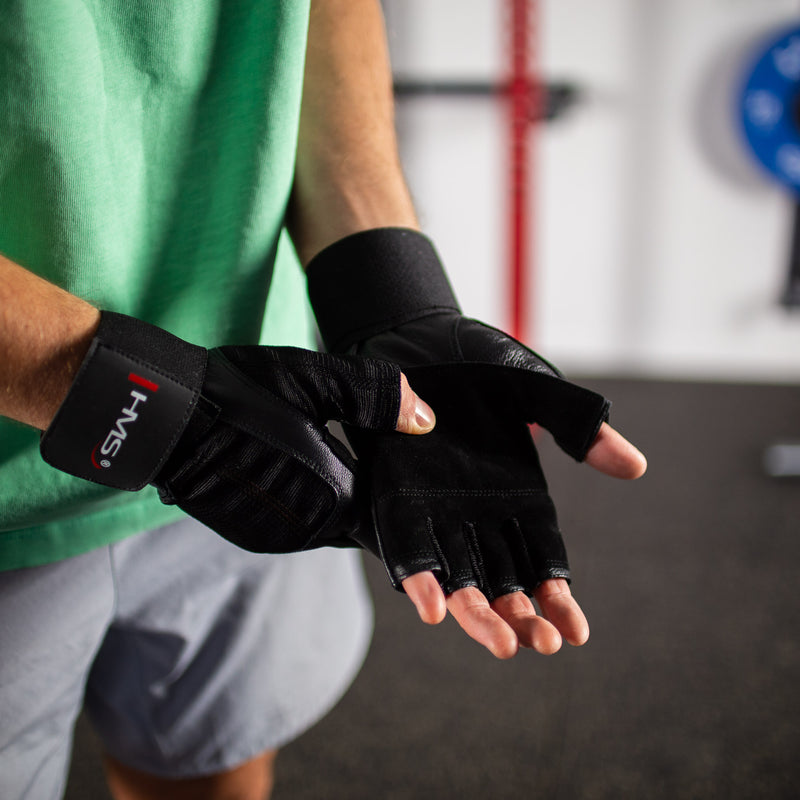 RST04 BLACK SIZE L GYM GLOVES HMS