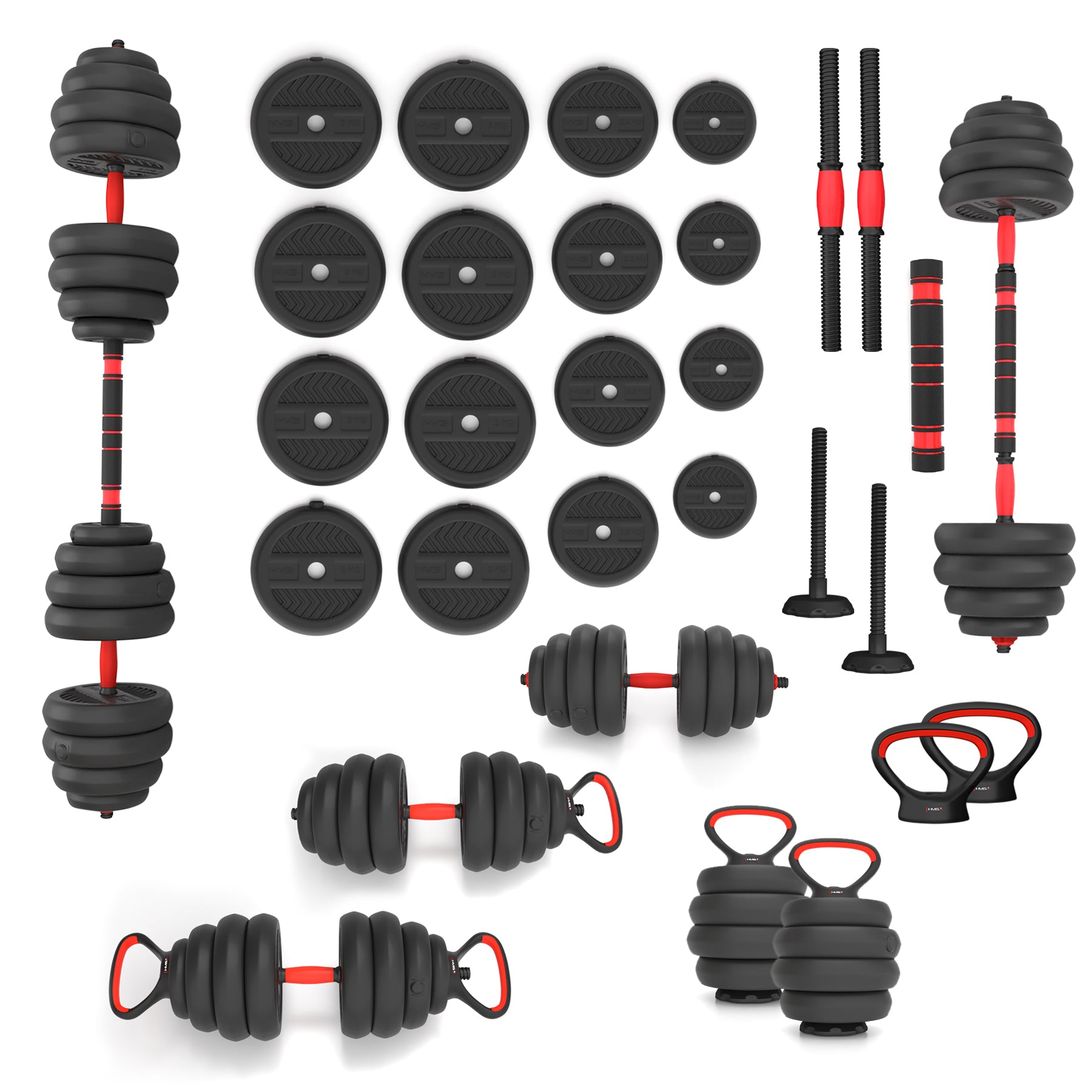SGN140 (2 PIECES) PRO SET 6IN1 WEIGHT SET 40KG HMS