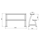 STR39 KETTLEBELLS STAND TWO-LEVEL COMMERCIAL HMS