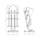 STR40 WEIGHT AND BARBELL RACK TRAINING PUMP COMMERCIAL HMS