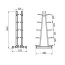 STR41 MEDICINE BALL STAND COMMERCIAL HMS