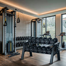 STR48 DOUBLE-ROW DUMBBELL RACK 6 PAIRS COMMERCIAL HMS