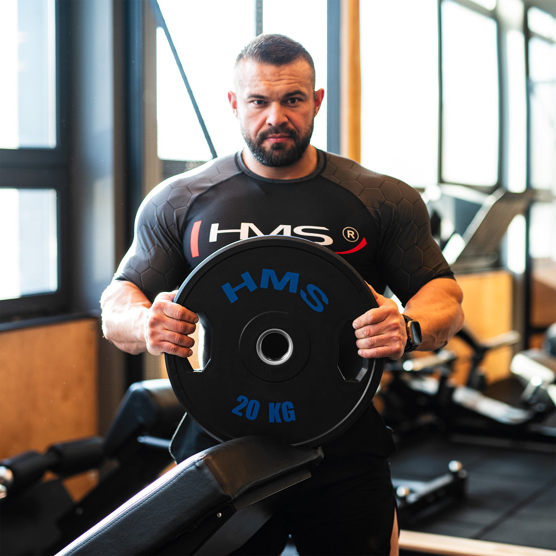 TOG20 2 x 20 KG OLYMPIC PLATE RUBBER-COATED 2 x 20 KG HMS