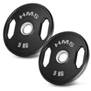 TOG05  2 x 5 KG  TALERZ OLIMPIJSKI OGUMOWANY 2 x 5 KG HMS