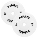 TPP05 WHITE OLYMPIC PLATE PE 2 x 5.0 KG HMS
