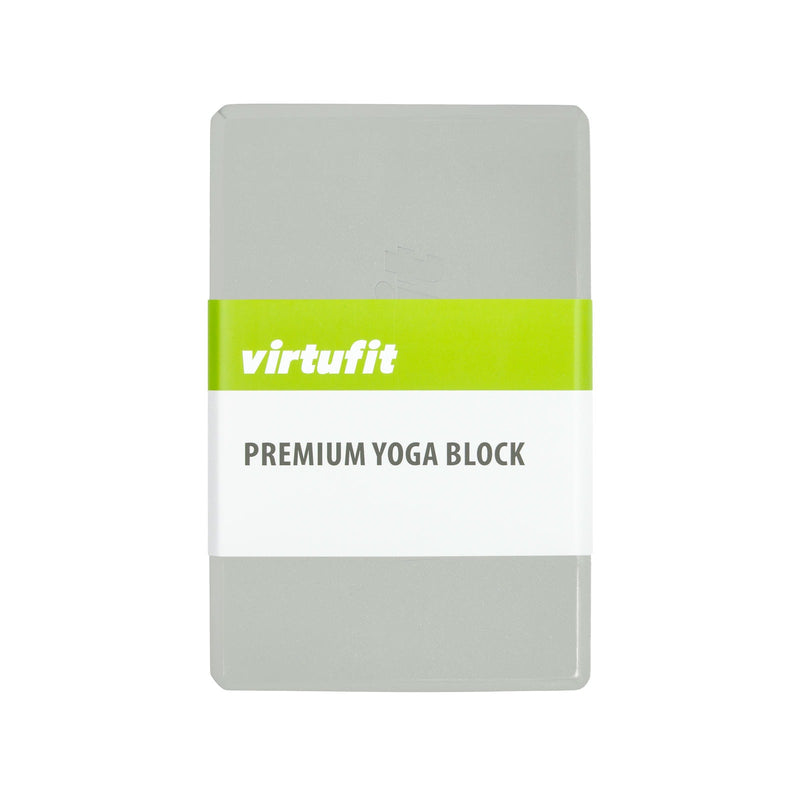 VIRTUFIT KLOCEK DO JOGI PREMIUM - PIANKA EVA - NATURALNY SZARY