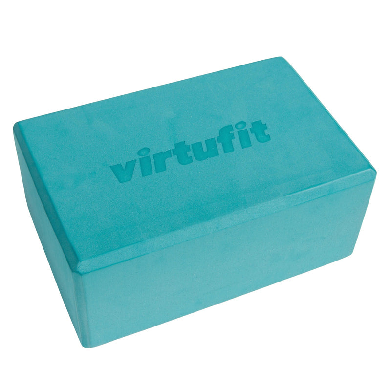 VIRTUFIT KLOCEK DO JOGI PREMIUM - PIANKA EVA - ZIELEŃ OCEANU