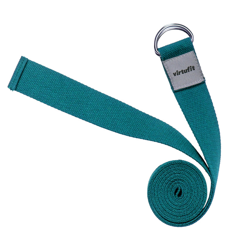 VIRTUFIT PASEK DO JOGI PREMIUM - 250 CM - ZIELEŃ OCEANU